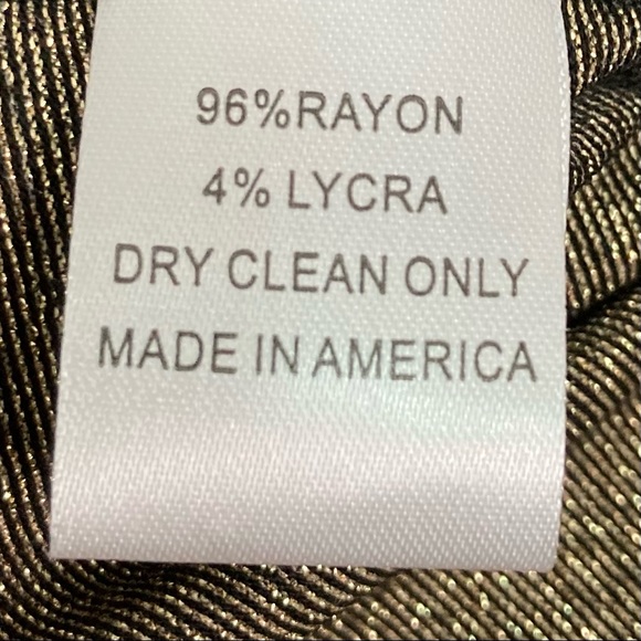 Amanda Uprichard Metallic Mini Dress Women’s Size L Button Front Elastic Waist - Picture 7 of 8